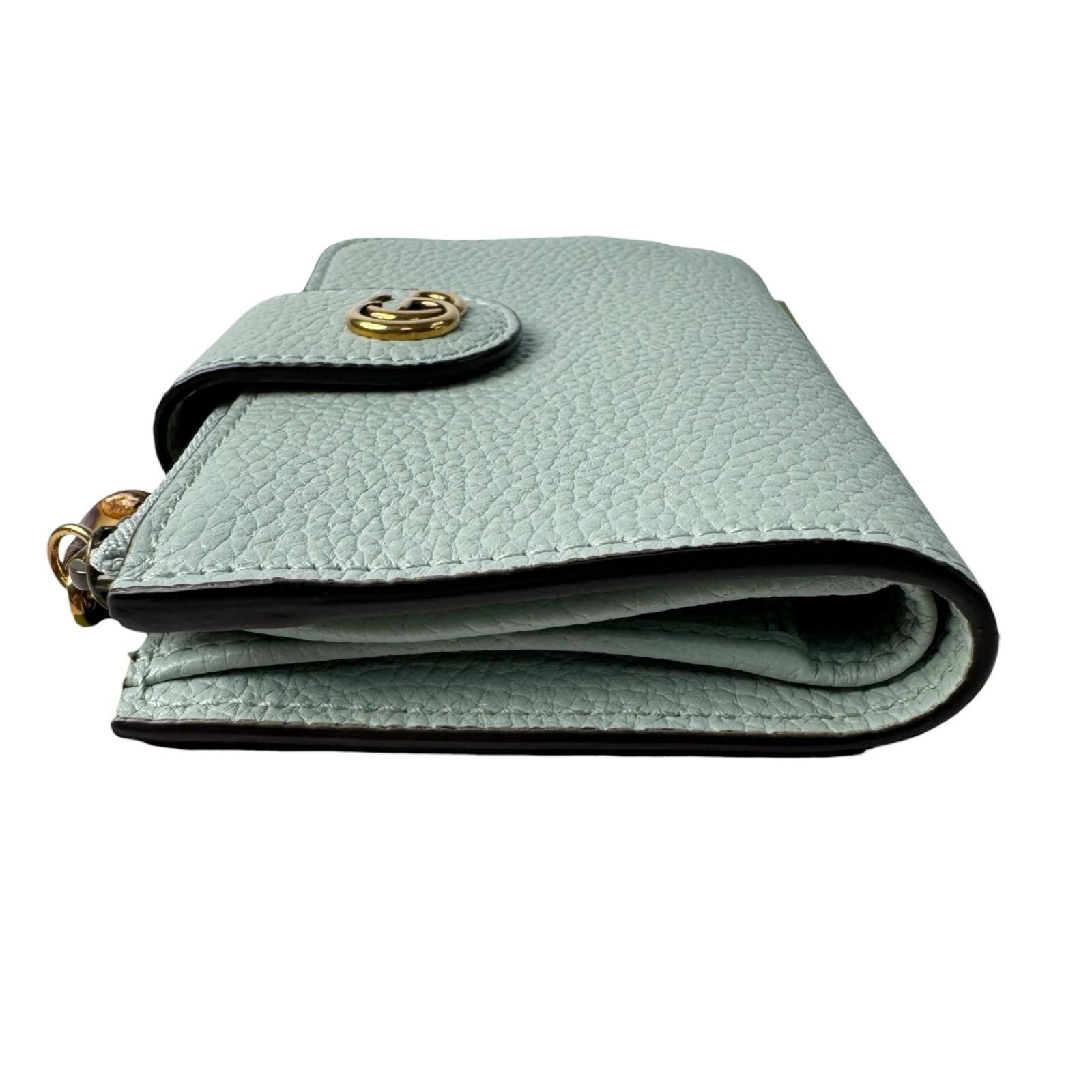 Gucci Double Compact Wallet Bifold with Bamboo — view 4