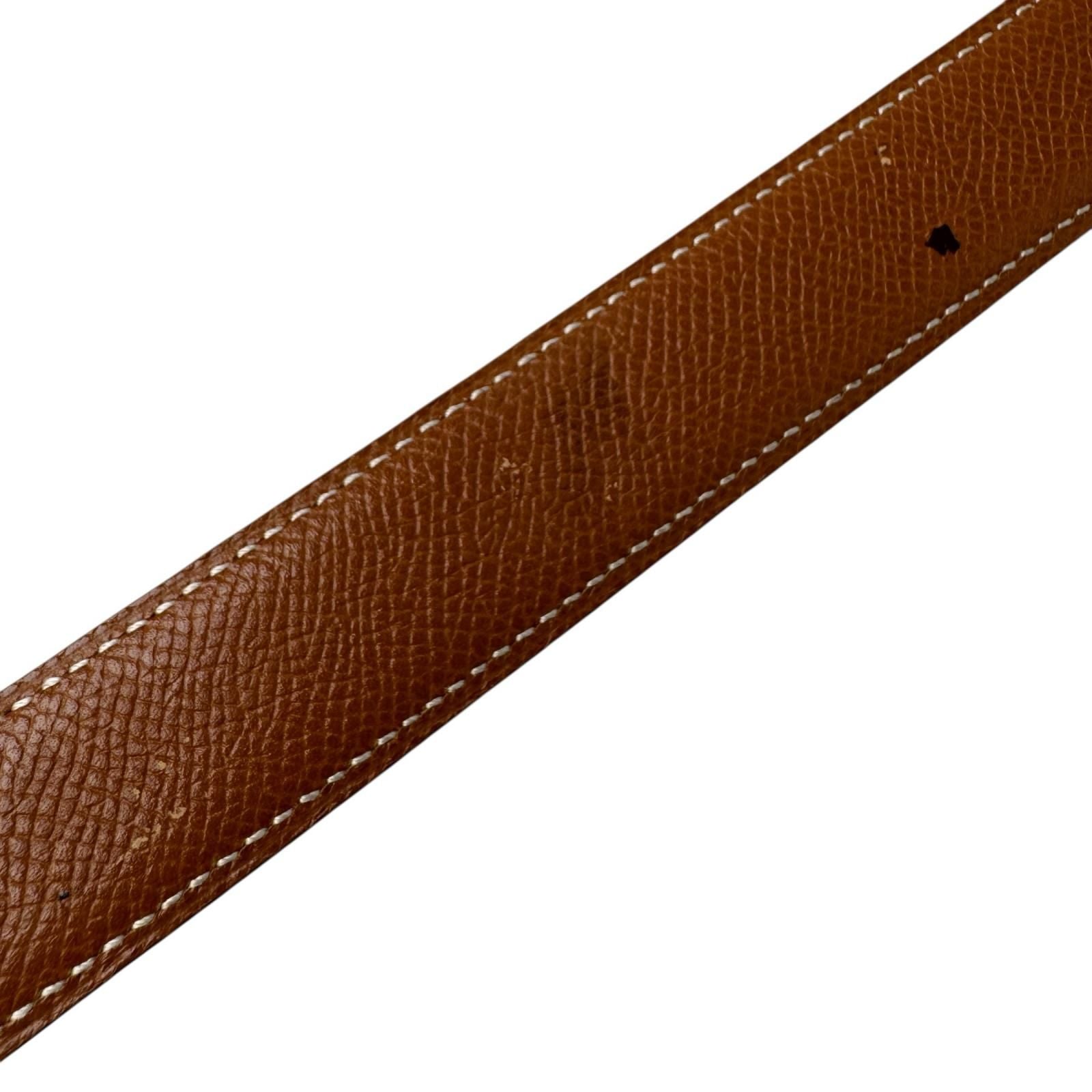 Hermes Hapi Leather Belt Gold 90 — view 8