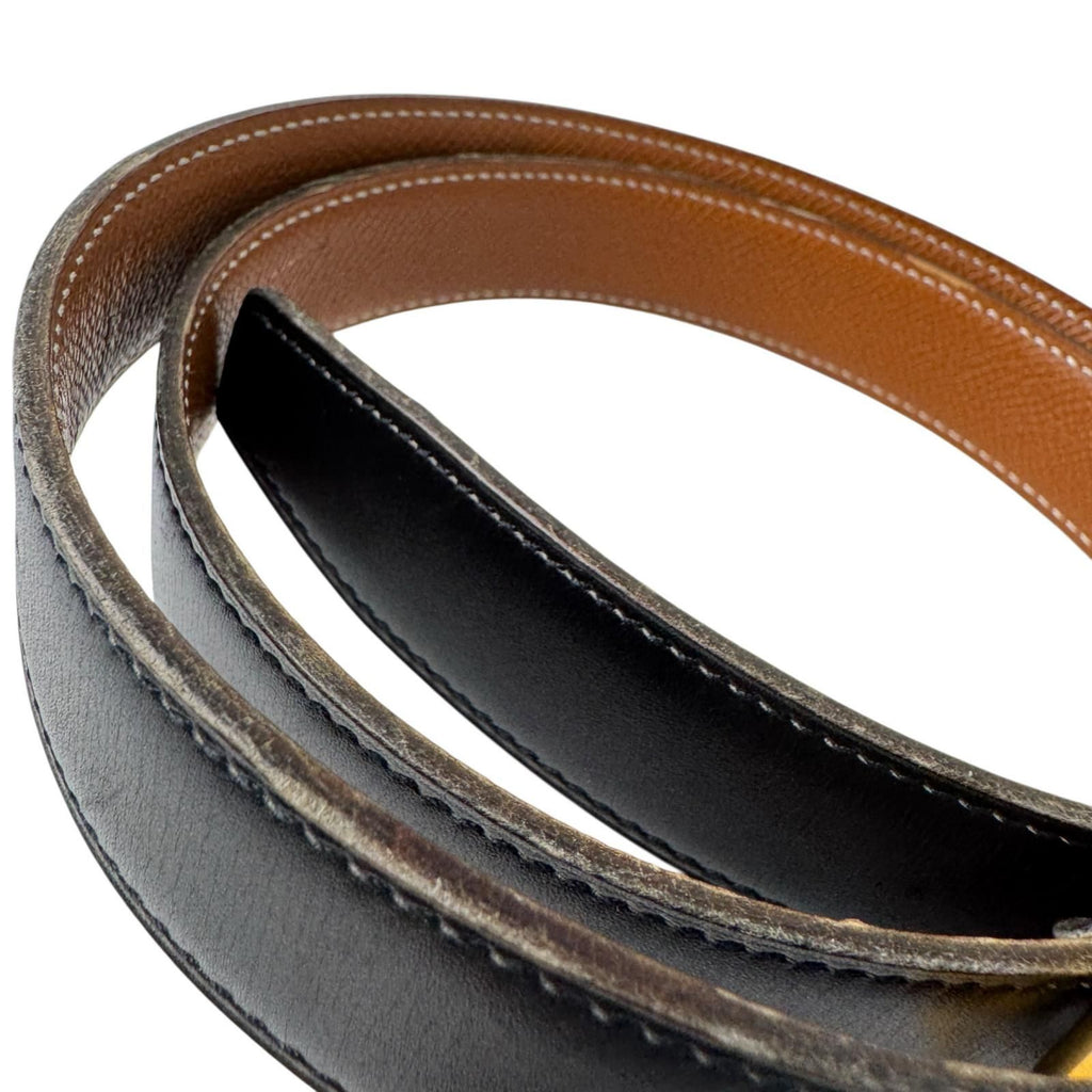 Hermes Hapi Leather Belt Gold 90 — view 9