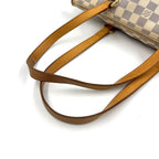 Louis Vuitton Totally PM Damier Azur Leather Off White Light Brown Tote Gold — view 5