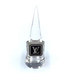 Louis Vuitton Bague Signature LV Metal Enamel Silver Black Ring — view 4
