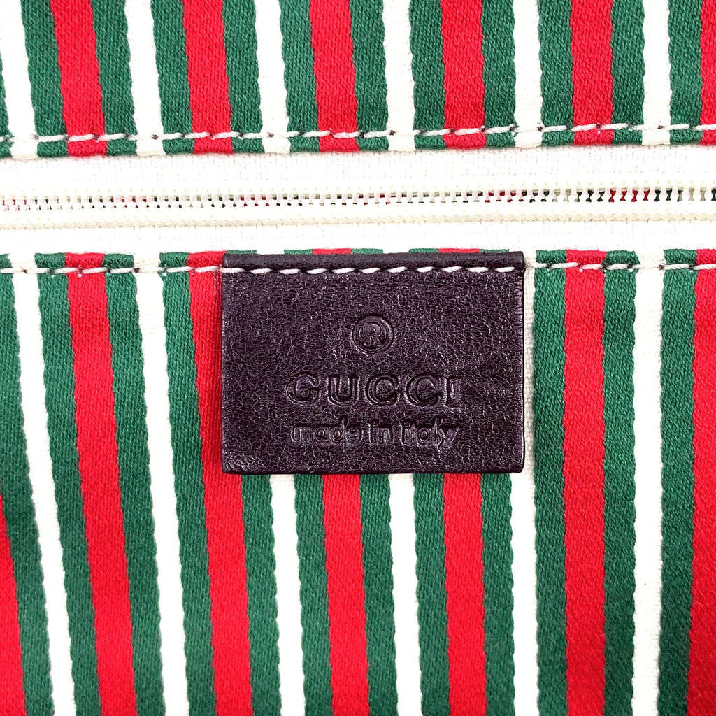 Gucci New Brit Leather Black Tote Silver — view 4