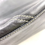Gucci New Brit Leather Black Tote Silver — view 7