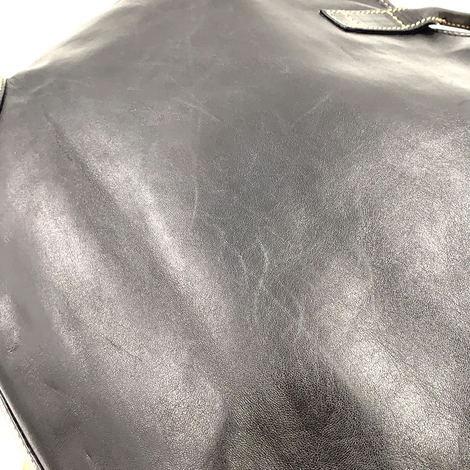 Gucci New Brit Leather Black Tote Silver — view 8