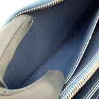 Louis Vuitton Zippy Wallet Epi Leather Blue Zip Around Silver — view 8