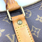 Louis Vuitton Keepall 45 Monogram Leather Brown Light Boston Bag Gold — view 7