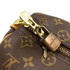 Louis Vuitton Keepall 45 Monogram Leather Brown Light Boston Bag Gold — view 9