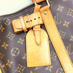 Louis Vuitton Keepall 45 Monogram Leather Brown Light Boston Bag Gold — view 8