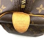 Louis Vuitton Keepall 45 Monogram Leather Brown Light Boston Bag Gold — view 4