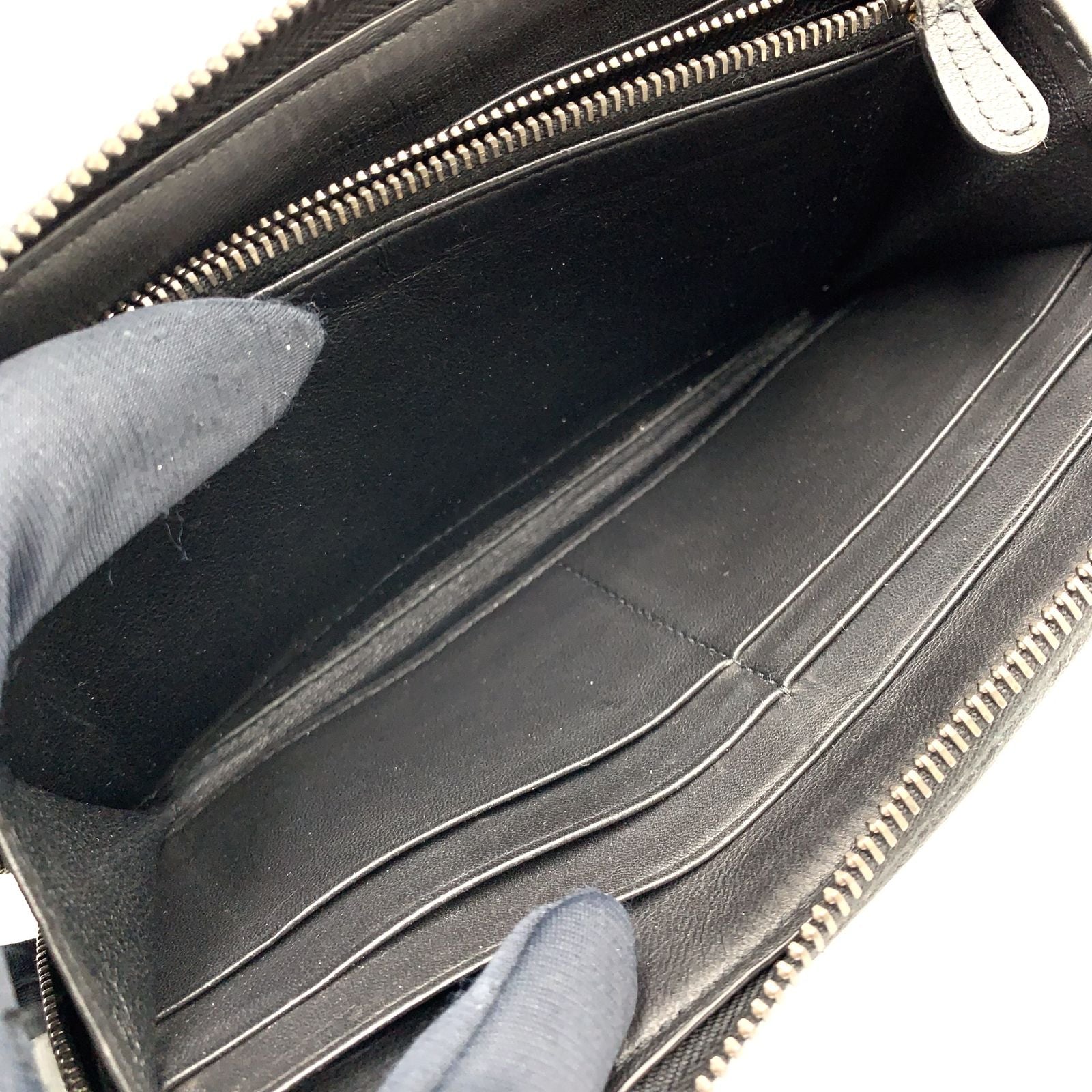 Bottega Veneta Intrecciato Leather Black Wallet — view 6