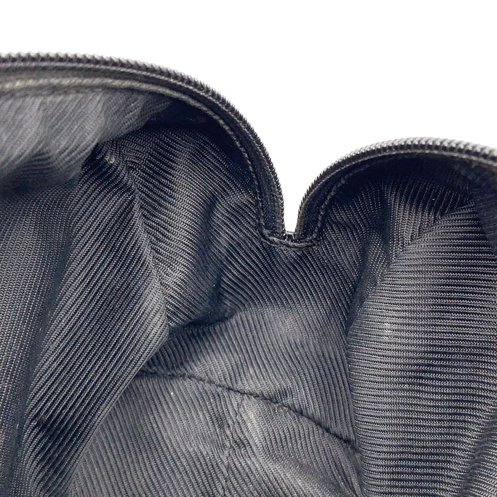 Gucci GG Pattern Leather Canvas Black Pouch Silver — view 7
