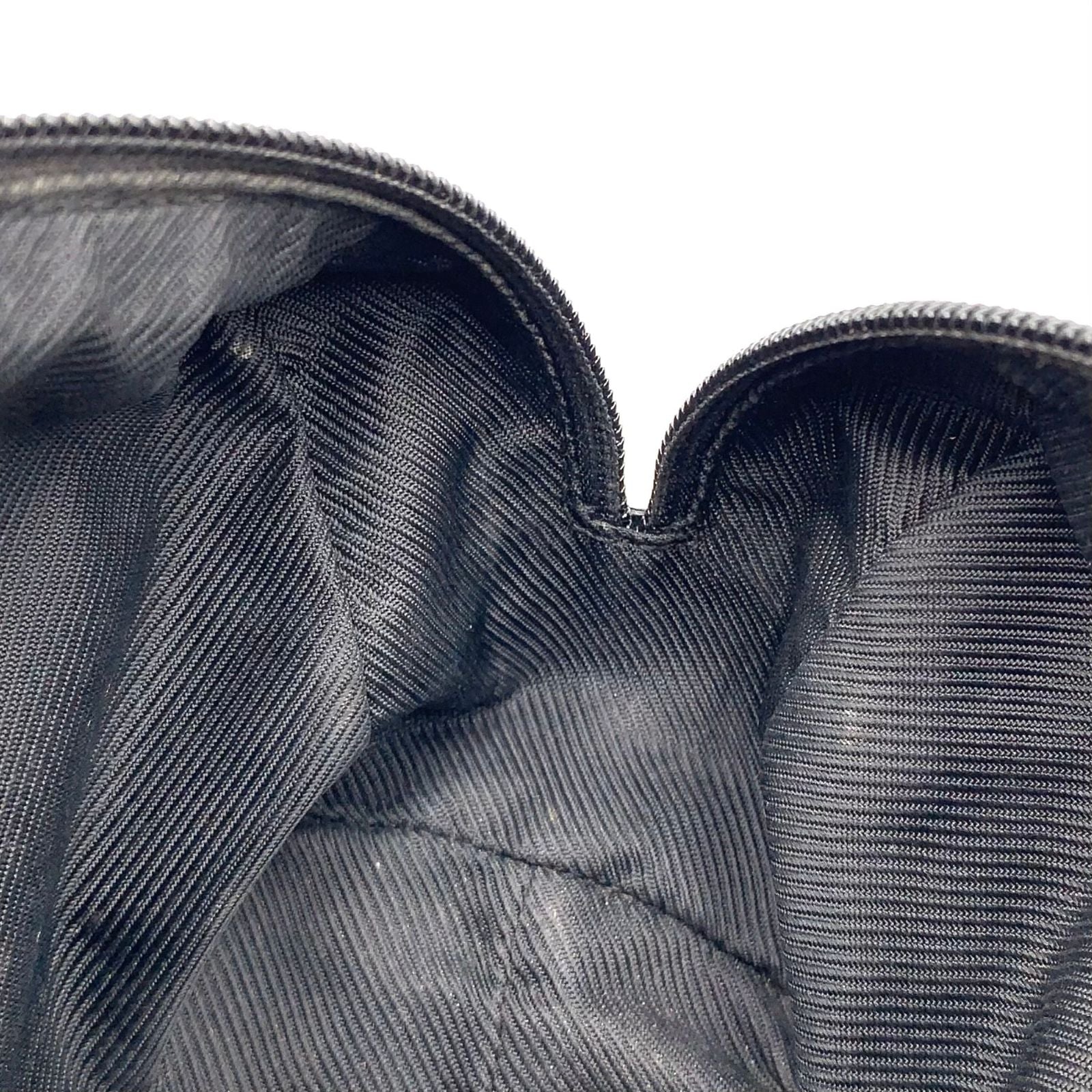 Gucci GG Pattern Leather Canvas Black Pouch Silver — view 7