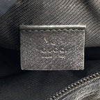 Gucci GG Pattern Leather Canvas Black Pouch Silver — view 4