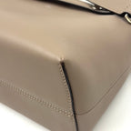 Fendi by the Way 2-Way Shoulder Leather Beige Handbag Silver — view 6