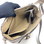 Fendi by the Way 2-Way Shoulder Leather Beige Handbag Silver — view 8