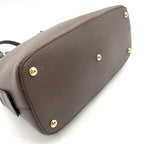 Gucci Dara Interlocking 2-Way Shoulder Leather Gray Handbag Silver — view 5
