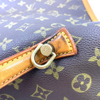 Louis Vuitton Beverly Monogram 2-Way Leather Brown Light Handbag Gold — view 7