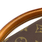 Louis Vuitton Beverly Monogram 2-Way Leather Brown Light Handbag Gold — view 6