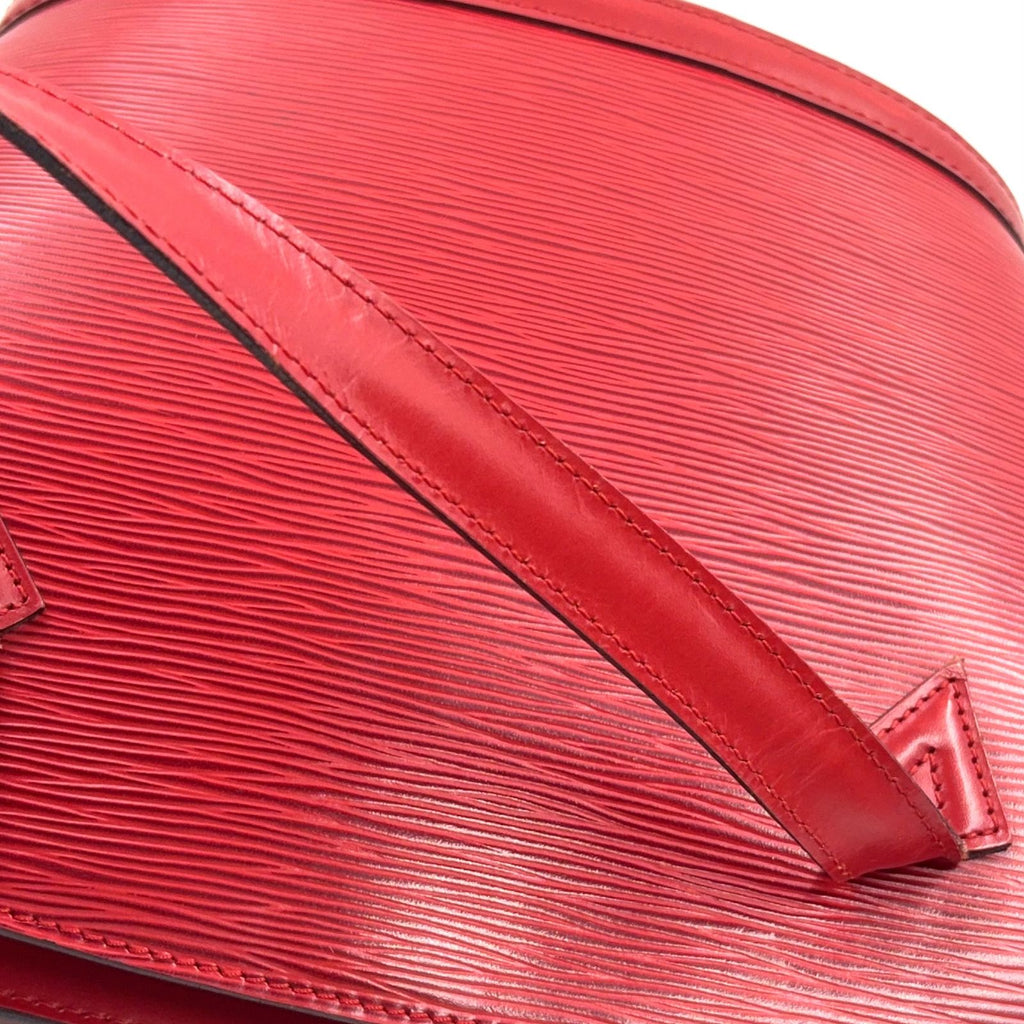 Louis Vuitton Saint Jacques Epi Castilian Red Leather Handbag Gold — view 8