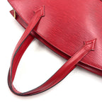 Louis Vuitton Saint Jacques Epi Castilian Red Leather Handbag Gold — view 7