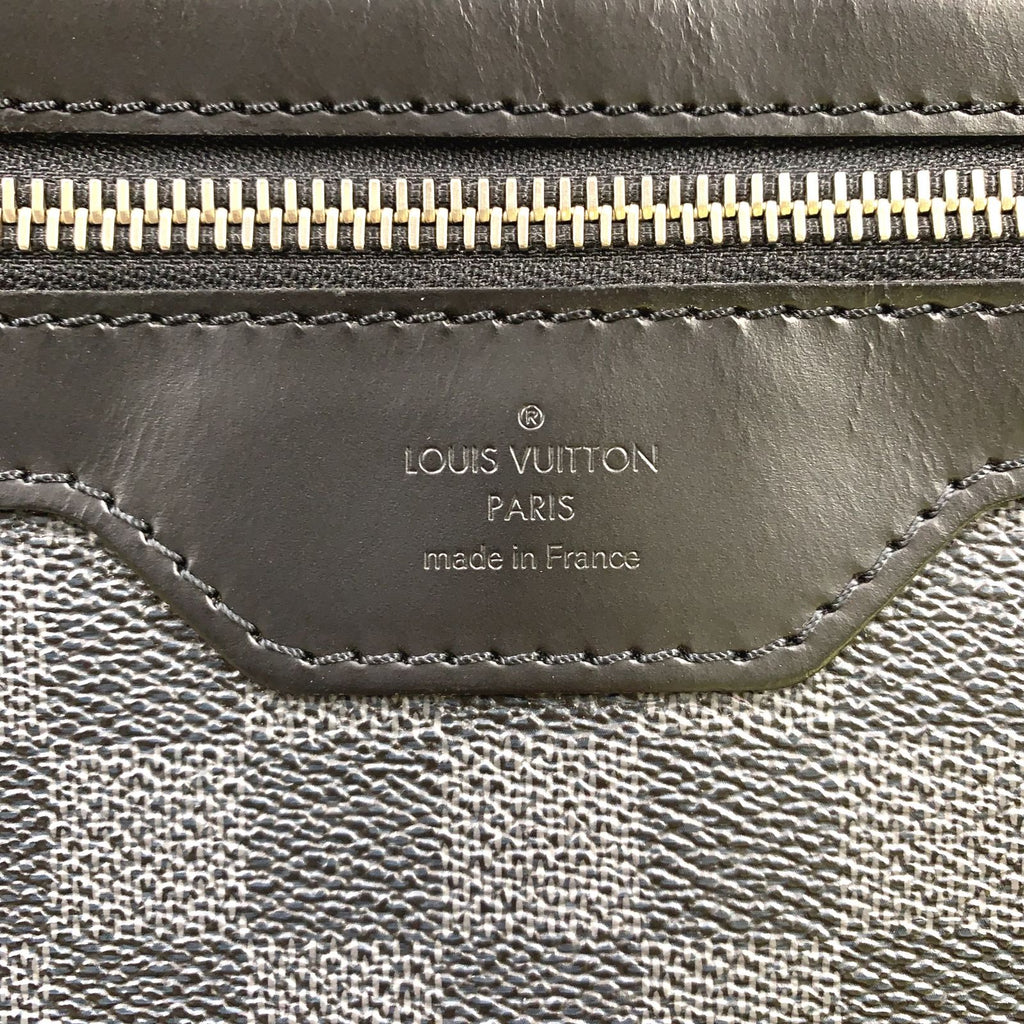 Louis Vuitton Daniel Damier Graphite Leather Black Shoulder Bag Silver — view 4