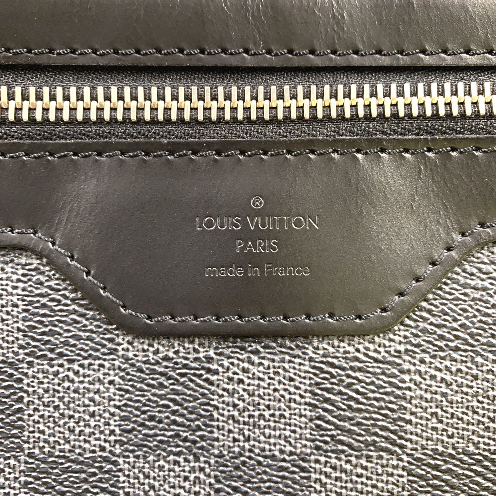 Louis Vuitton Daniel Damier Graphite Leather Black Shoulder Bag Silver — view 4