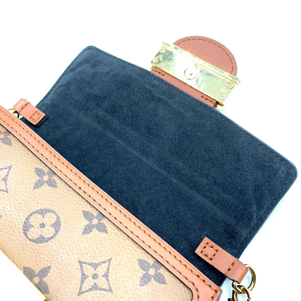 Louis Vuitton Portefeuille Dauphine Monogram Reverse Leather Brown Light — view 6