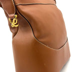 Loewe Anton Calf Light Brown Shoulder Bag Gold — view 9