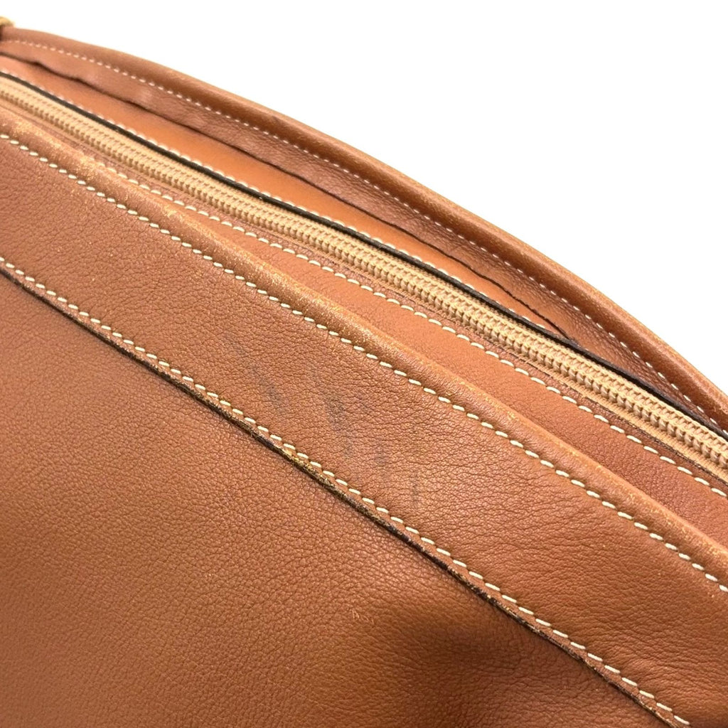 Loewe Anton Calf Light Brown Shoulder Bag Gold — view 7