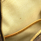 Louis Vuitton Deauville Bowling Vanity Monogram Leather Brown Light Handbag Gold — view 7
