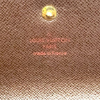 Louis Vuitton Portefeuille International Damier Ebene Initials Brown Trifold — view 4
