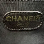 Chanel Caviar Leather CC Logo Black Chain Shoulder Bag Gold — view 4