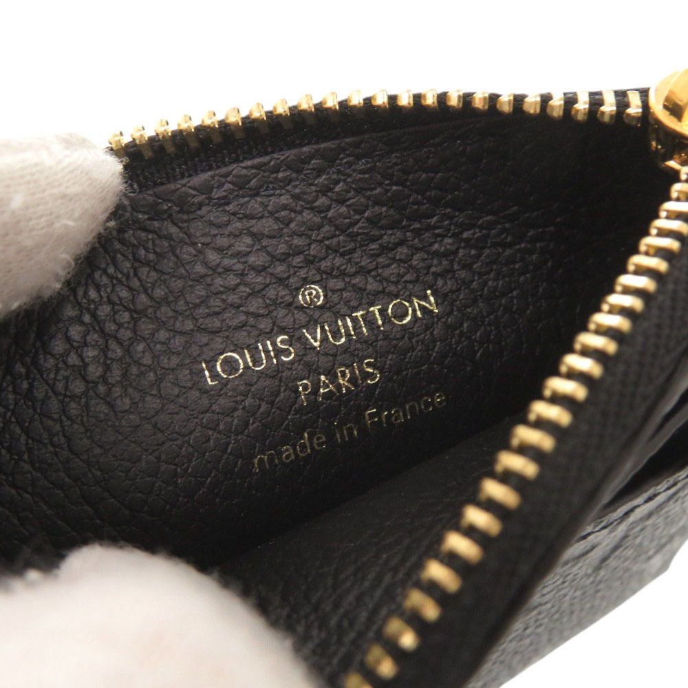 Louis Vuitton Card Holder Flora Monogram Empreinte Black Case Coin — view 6