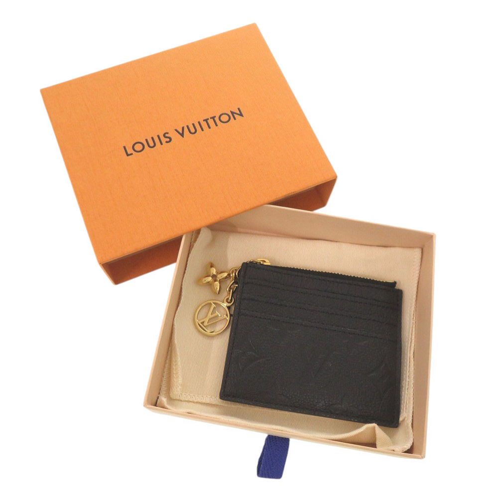 Louis Vuitton Card Holder Flora Monogram Empreinte Black Case Coin — view 2