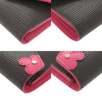 Louis Vuitton Portefeuille Victorine Epi Black Pink Trifold Wallet — view 4