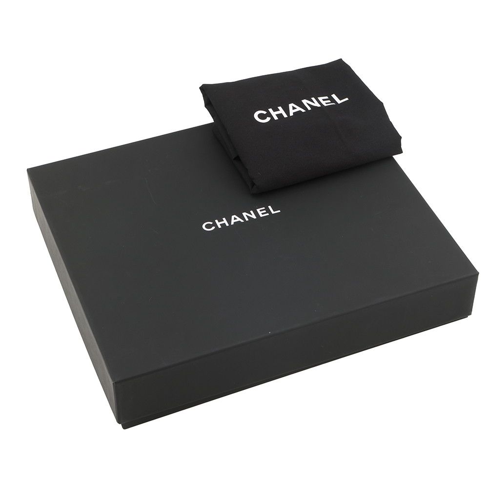 Chanel Shoulder Bag Quilted Small Shopping Shiny Calfskin Black — view 7