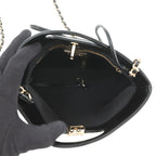 Chanel Shoulder Bag Quilted Small Shopping Shiny Calfskin Black — view 5