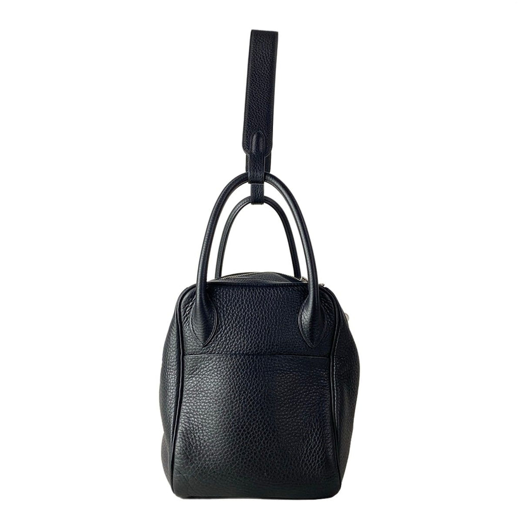 Hermes Shoulder Bag Lindy 30 Black Silver — view 2