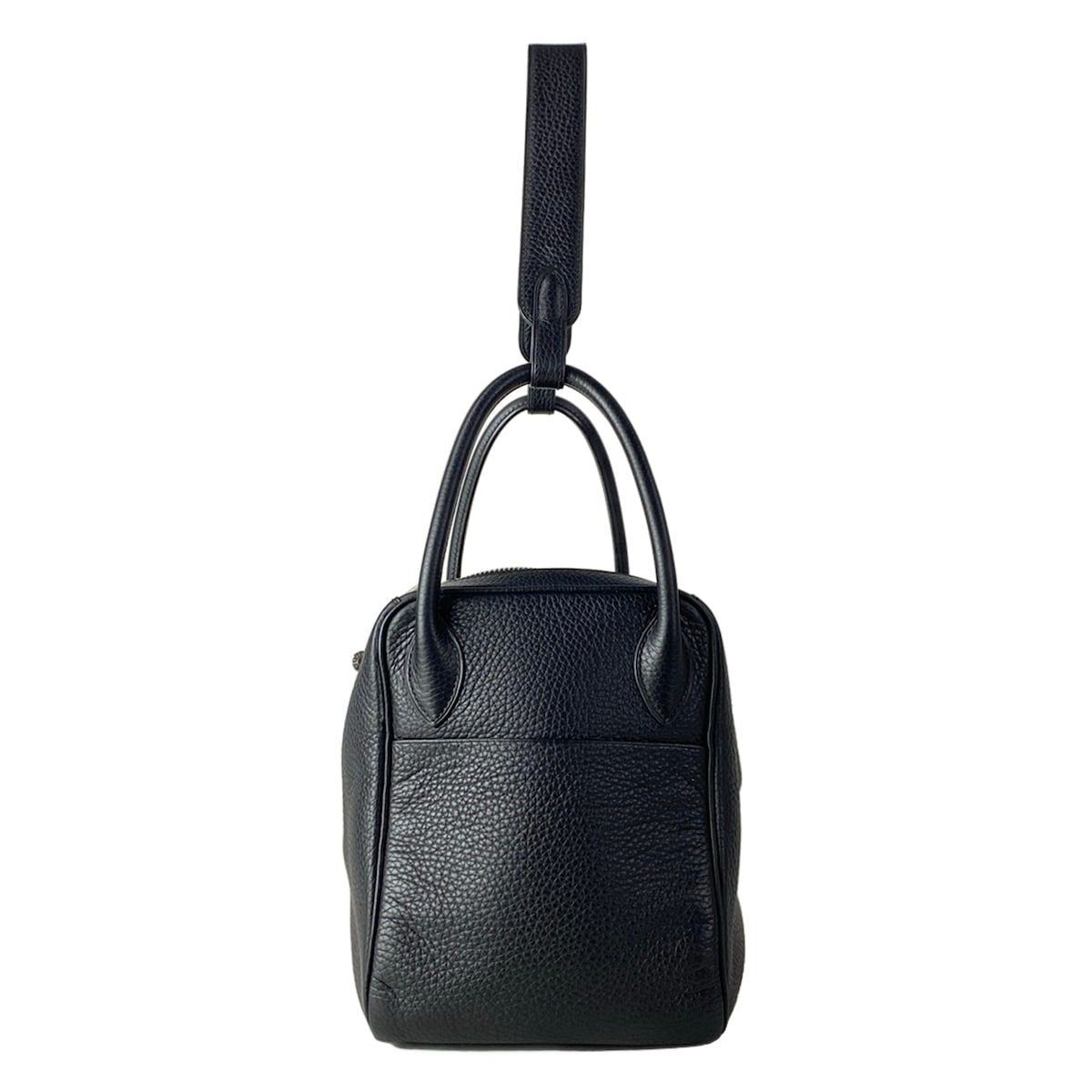 Hermes Shoulder Bag Lindy 30 Black Silver — view 4