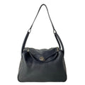 Hermes Shoulder Bag Lindy 30 Black Silver