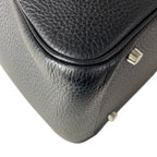 Hermes Shoulder Bag Lindy 30 Black Silver — view 6