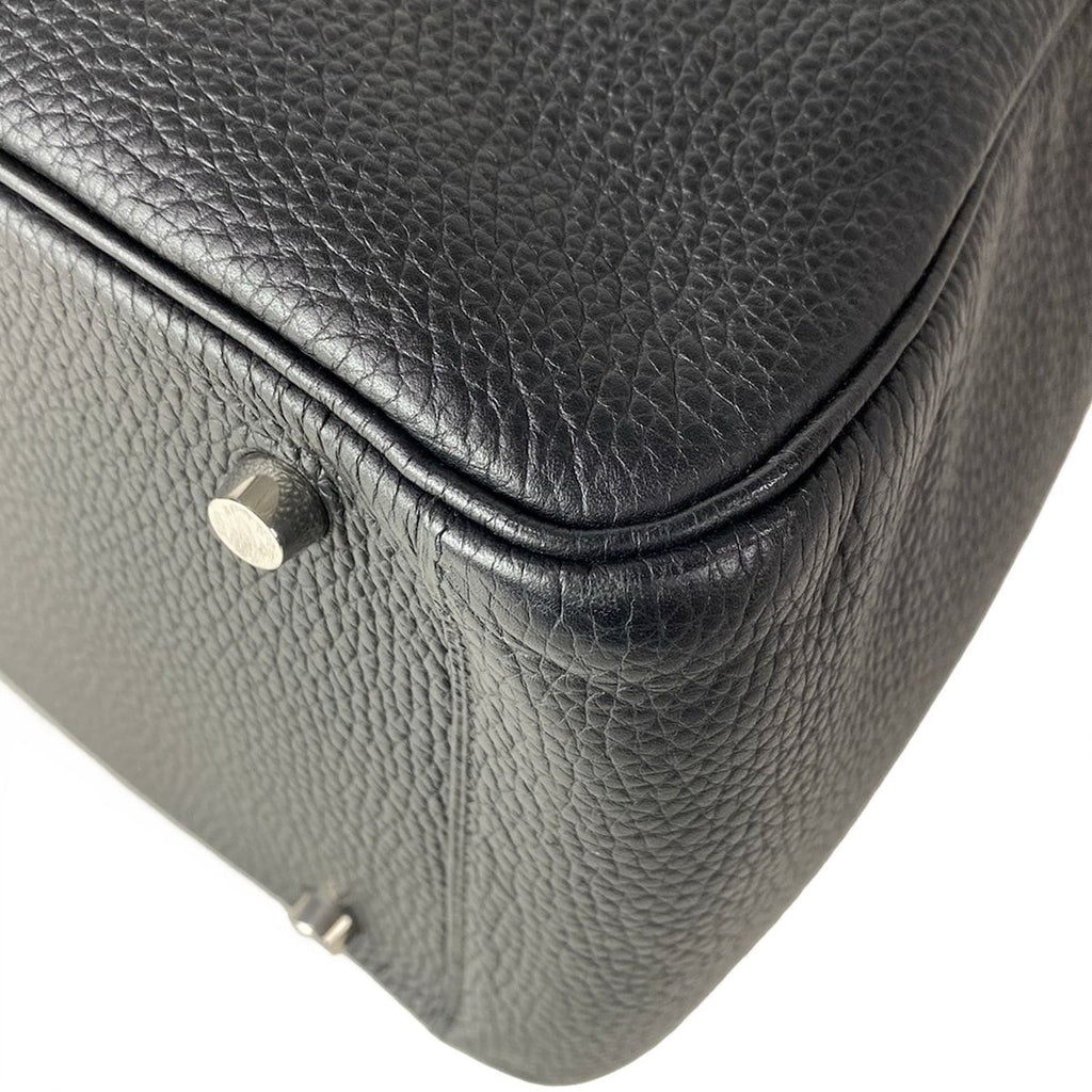 Hermes Shoulder Bag Lindy 30 Black Silver — view 7
