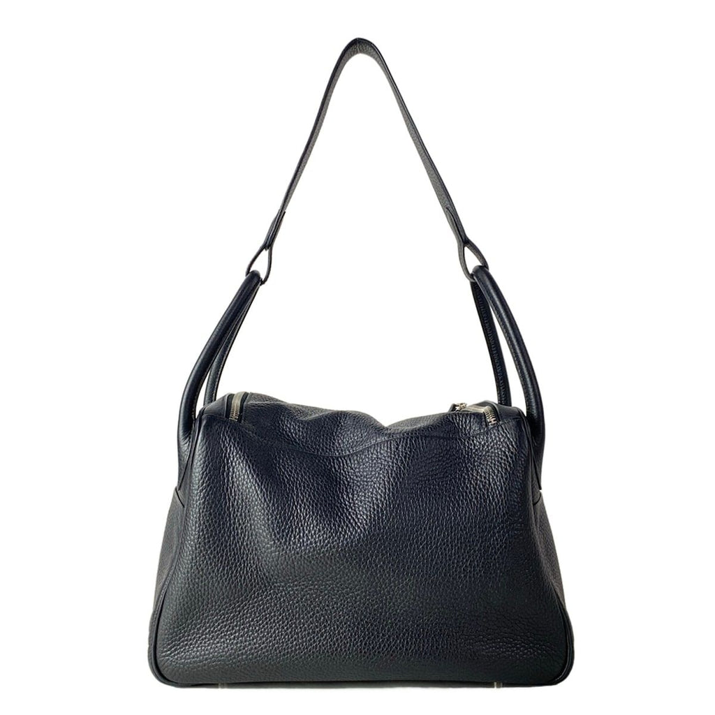Hermes Shoulder Bag Lindy 30 Black Silver — view 3