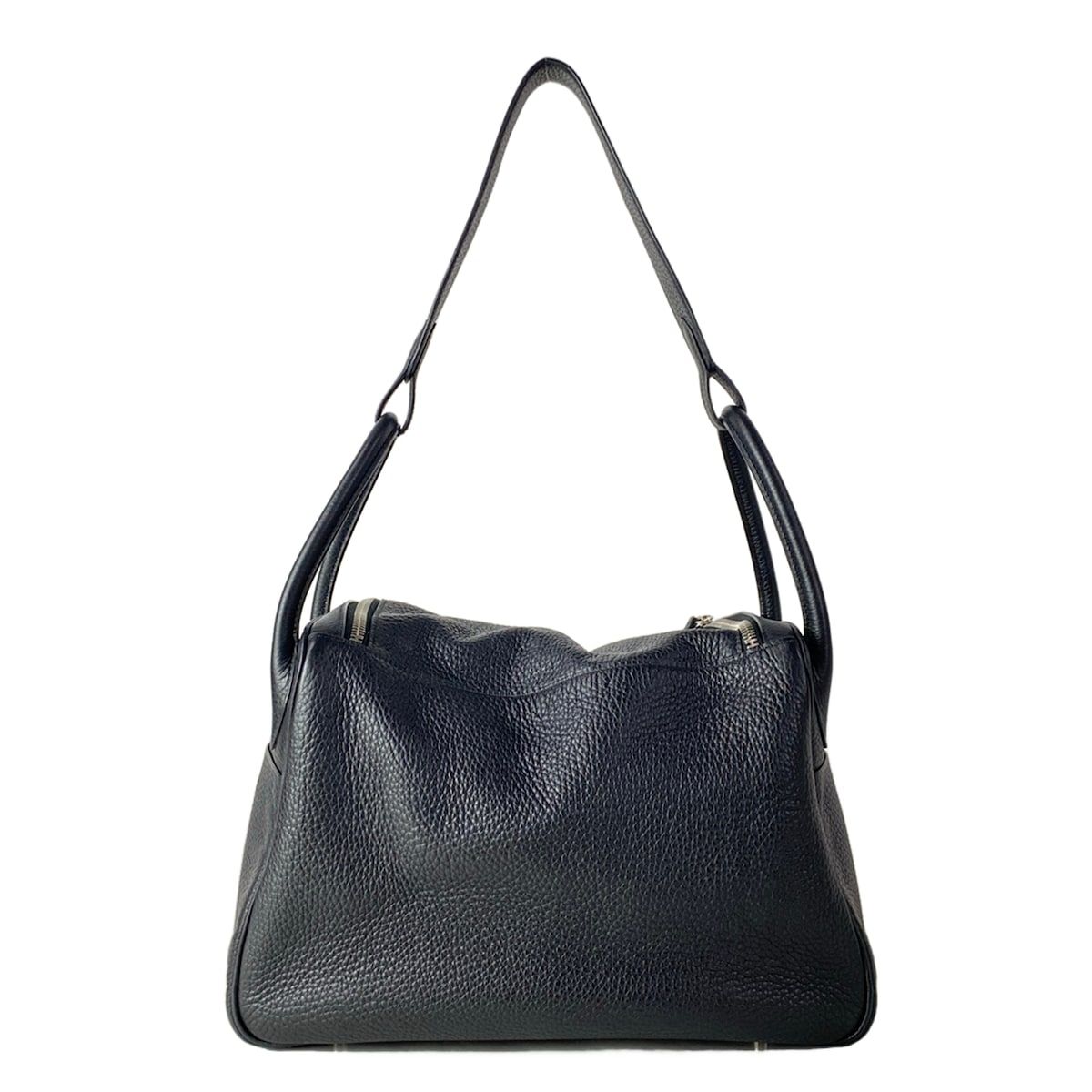 Hermes Shoulder Bag Lindy 30 Black Silver — view 3