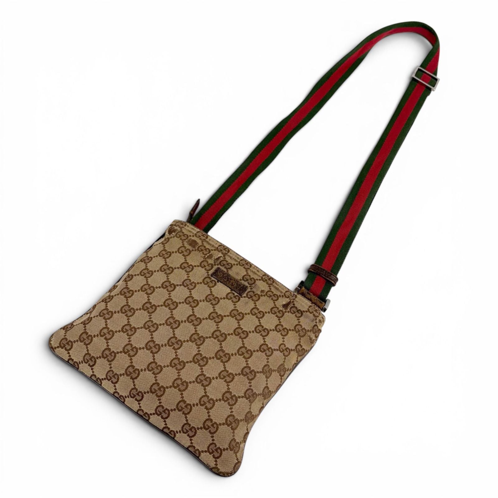 Gucci Sherry Line Shoulder Bag Cross GG Canvas Brown — view 2