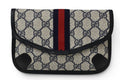 Gucci Pouch Vintage GG Plus Sherry Line Blue Beige