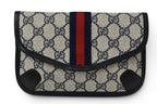 Gucci Pouch Vintage GG Plus Sherry Line Blue Beige