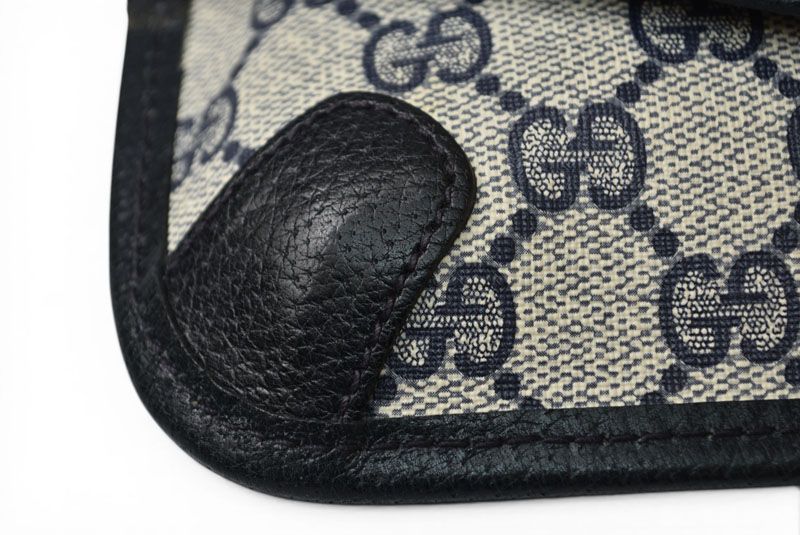 Gucci Pouch Vintage GG Plus Sherry Line Blue Beige — view 6