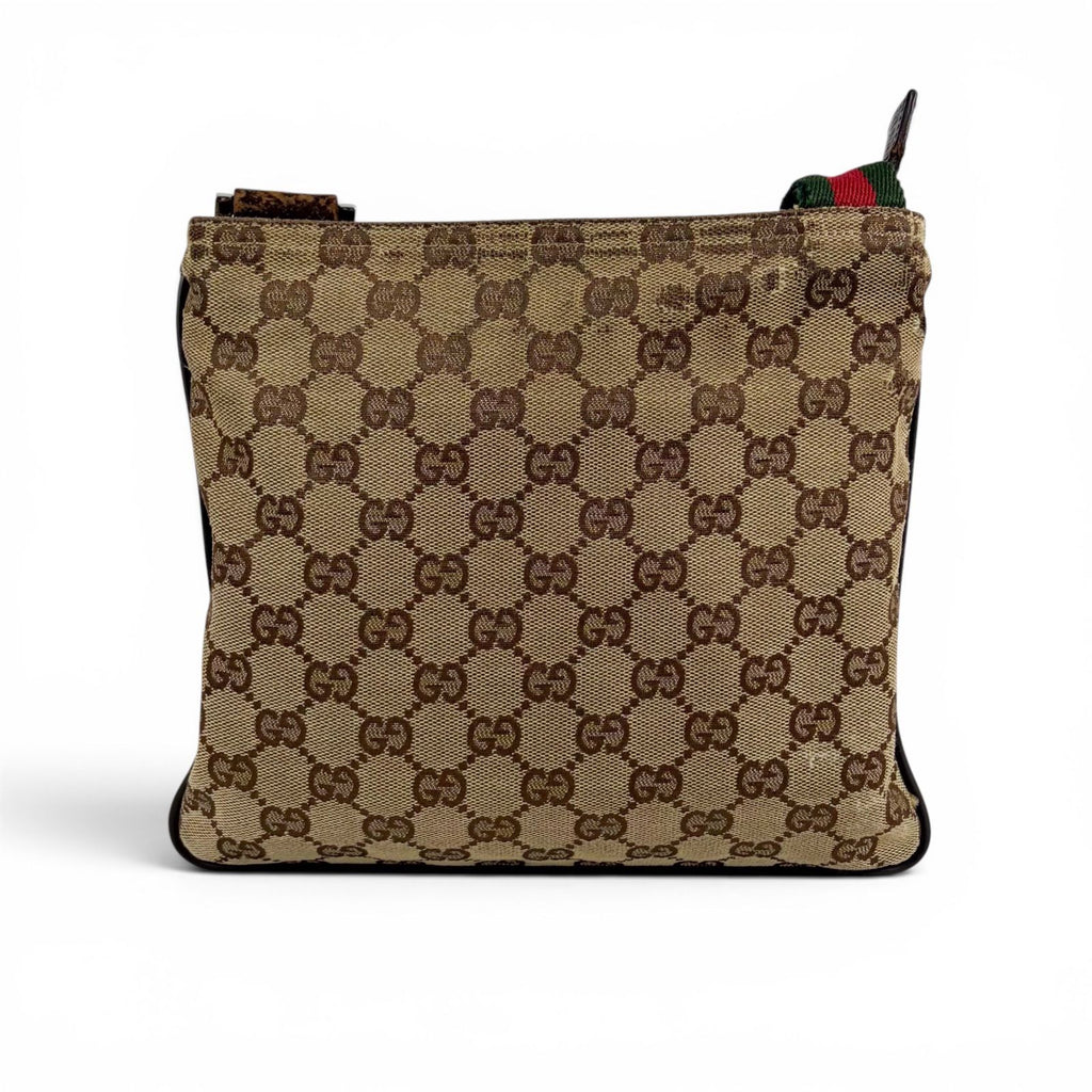 Gucci Sherry Line Shoulder Bag Cross GG Canvas Brown — view 5