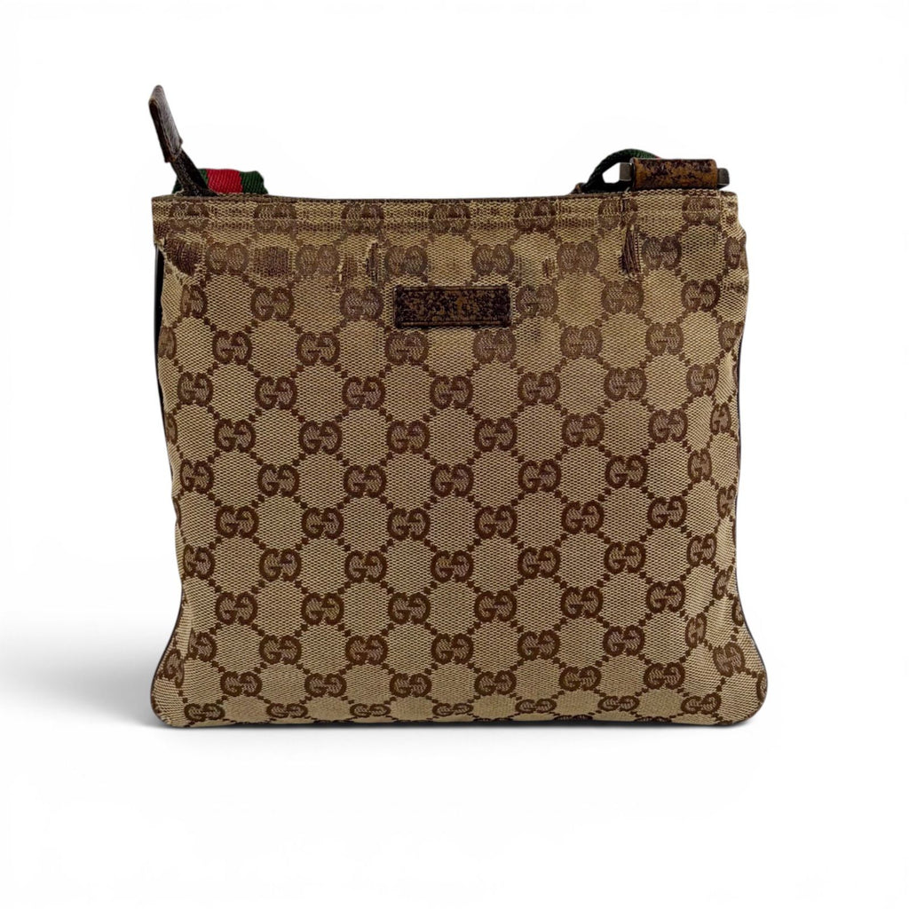 Gucci Sherry Line Shoulder Bag Cross GG Canvas Brown — view 4